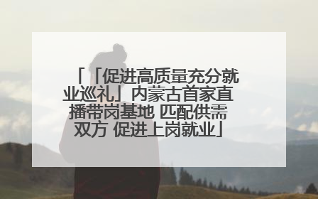 「促进高质量充分就业巡礼」内蒙古首家直播带岗基地 匹配供需双方 促进上岗就业