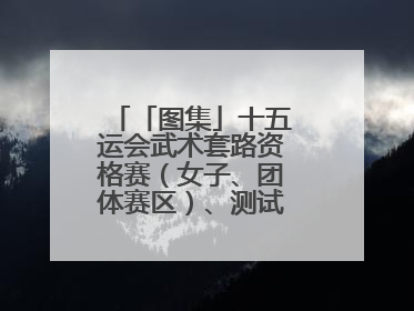 「图集」十五运会武术套路资格赛（女子、团体赛区）、测试赛在南沙开赛