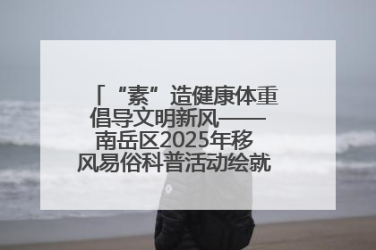“素”造健康体重 倡导文明新风——南岳区2025年移风易俗科普活动绘就健康生活新图景