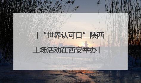 “世界认可日”陕西主场活动在西安举办