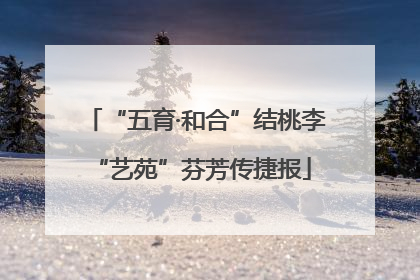“五育·和合”结桃李 “艺苑”芬芳传捷报