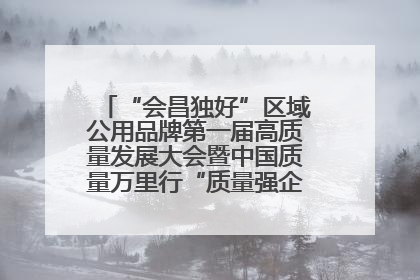 “会昌独好”区域公用品牌第一届高质量发展大会暨中国质量万里行“质量强企•质品行动”进会昌启动仪式成功举办