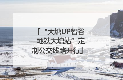 “大塘UP智谷—地铁大塘站”定制公交线路开行