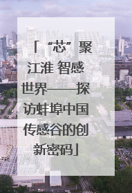 “芯”聚江淮 智感世界——探访蚌埠中国传感谷的创新密码