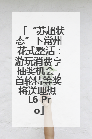 “苏超状态”下常州花式整活：游玩消费享抽奖机会，首轮特等奖将送理想 L6 Pro