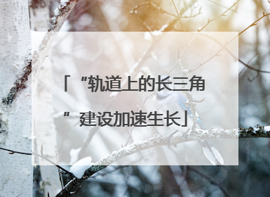 “轨道上的长三角”建设加速生长