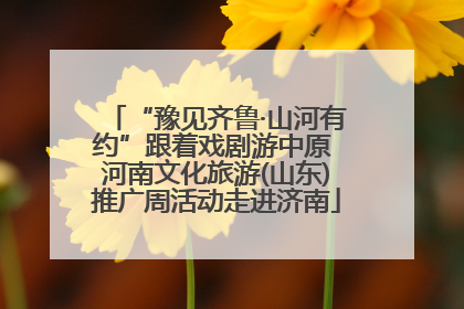 “豫见齐鲁·山河有约”跟着戏剧游中原 河南文化旅游(山东)推广周活动走进济南