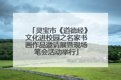 灵宝市《道德经》文化进校园之名家书画作品邀请展暨现场笔会活动举行