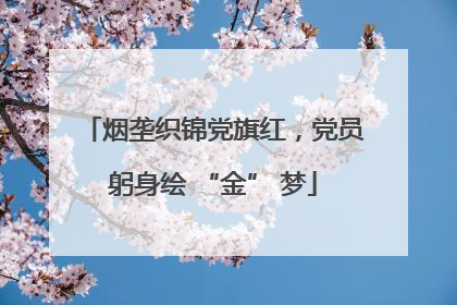 烟垄织锦党旗红，党员躬身绘 “金” 梦