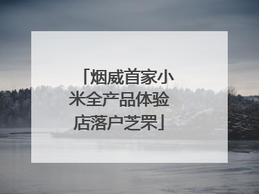 烟威首家小米全产品体验店落户芝罘