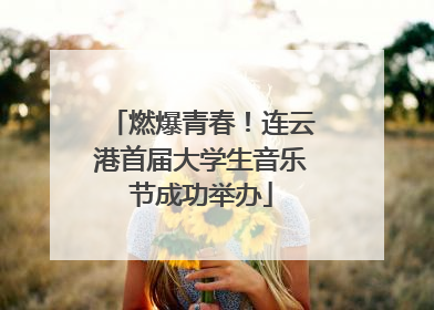 燃爆青春！连云港首届大学生音乐节成功举办