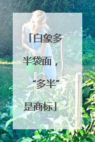 白象多半袋面，“多半”是商标