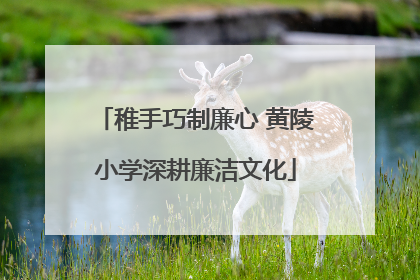 稚手巧制廉心 黄陵小学深耕廉洁文化