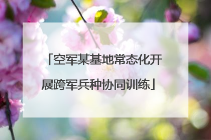 空军某基地常态化开展跨军兵种协同训练