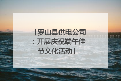 罗山县供电公司：开展庆祝端午佳节文化活动