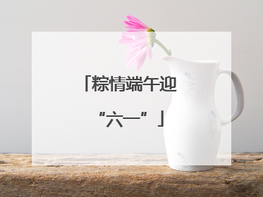 粽情端午迎“六一”