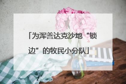 为浑善达克沙地“锁边”的牧民小分队