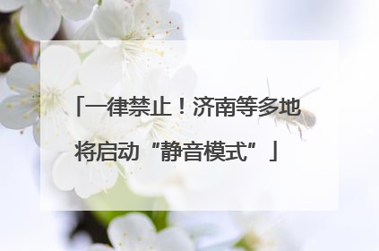 一律禁止！济南等多地将启动“静音模式”