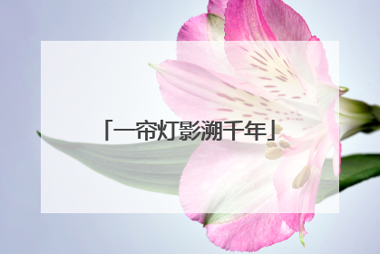一帘灯影溯千年