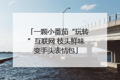 一颗小番茄“玩转”互联网 枝头鲜味变手头表情包