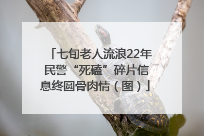 七旬老人流浪22年 民警“死磕”碎片信息终圆骨肉情（图）
