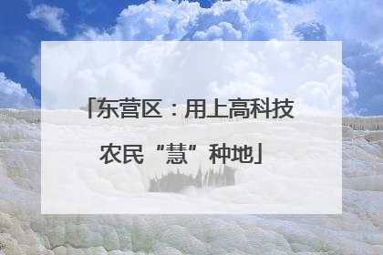 东营区：用上高科技 农民“慧”种地