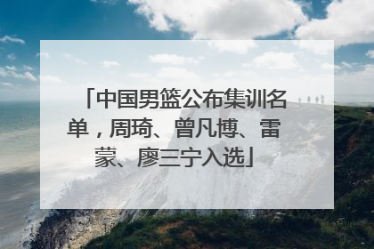 中国男篮公布集训名单，周琦、曾凡博、雷蒙、廖三宁入选