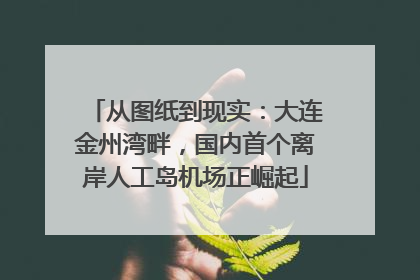 从图纸到现实：大连金州湾畔，国内首个离岸人工岛机场正崛起