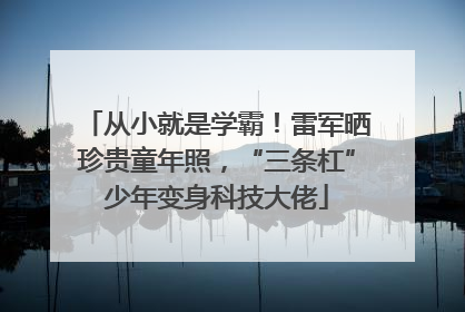 从小就是学霸！雷军晒珍贵童年照，“三条杠”少年变身科技大佬