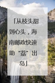 从枝头甜到心头，海南邮政快速助“荔”出岛