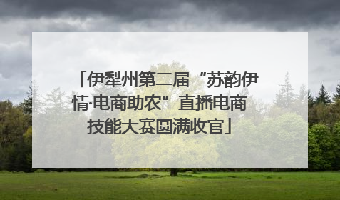 伊犁州第二届“苏韵伊情·电商助农”直播电商技能大赛圆满收官