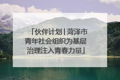 伙伴计划│菏泽市青年社会组织为基层治理注入青春力量