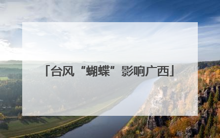 台风“蝴蝶”影响广西