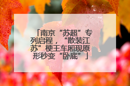 南京“苏超”专列启程，“散装江苏”梗王车厢现原形秒变“卧底”