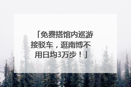 免费搭馆内巡游接驳车，逛南博不用日均3万步！