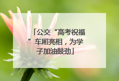 公交“高考祝福”车厢亮相，为学子加油鼓劲