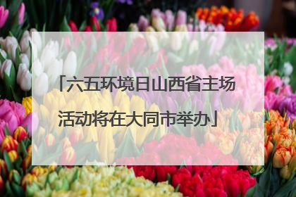 六五环境日山西省主场活动将在大同市举办