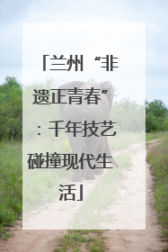 兰州“非遗正青春”：千年技艺碰撞现代生活