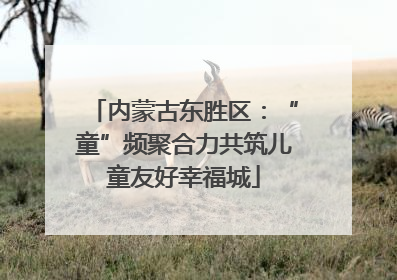 内蒙古东胜区：“童”频聚合力共筑儿童友好幸福城