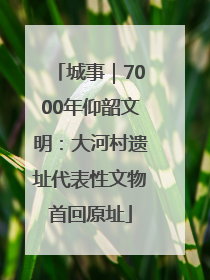 城事｜7000年仰韶文明：大河村遗址代表性文物首回原址