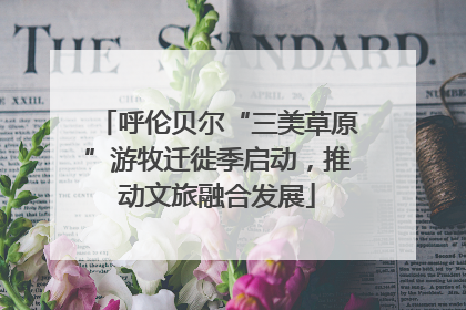 呼伦贝尔“三美草原”游牧迁徙季启动，推动文旅融合发展