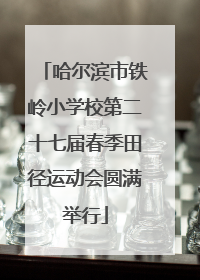 哈尔滨市铁岭小学校第二十七届春季田径运动会圆满举行