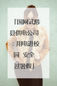 国网武陟县供电公司：用电进校园  安全过暑假