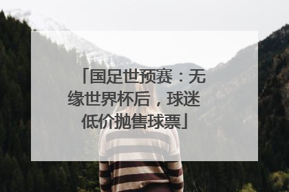 国足世预赛：无缘世界杯后，球迷低价抛售球票