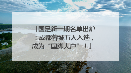 国足新一期名单出炉：成都蓉城五人入选，成为“国脚大户”！