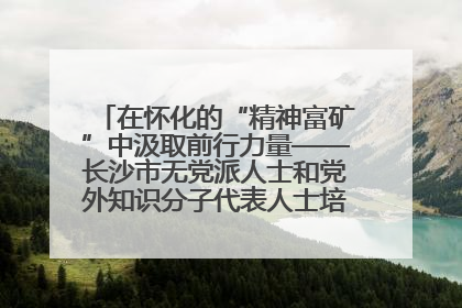 在怀化的“精神富矿”中汲取前行力量——长沙市无党派人士和党外知识分子代表人士培训班在怀化圆满举办