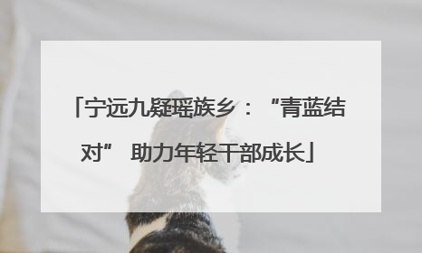 宁远九疑瑶族乡：“青蓝结对” 助力年轻干部成长