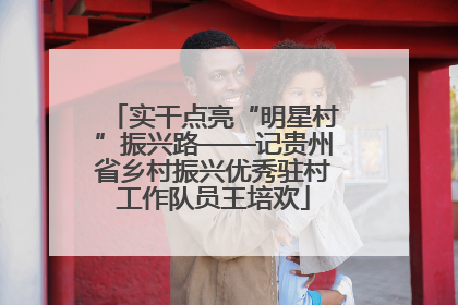 实干点亮“明星村”振兴路——记贵州省乡村振兴优秀驻村工作队员王培欢