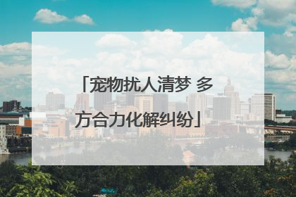 宠物扰人清梦 多方合力化解纠纷
