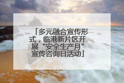 多元融合宣传形式，临港新片区开展“安全生产月”宣传咨询日活动